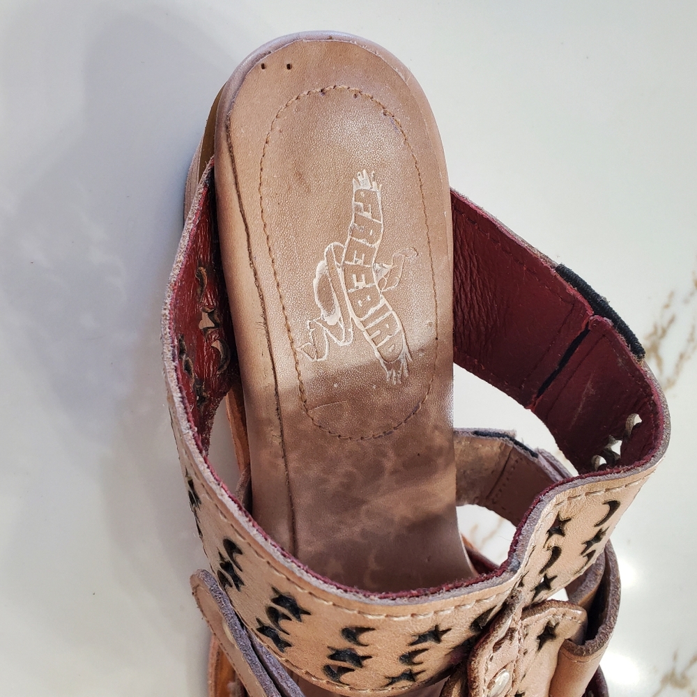 NEW - FREEBIRD by Steven Moonstar BLUSH -Women's Tan Leather Sandals, With A Box - Picture 8 of 11